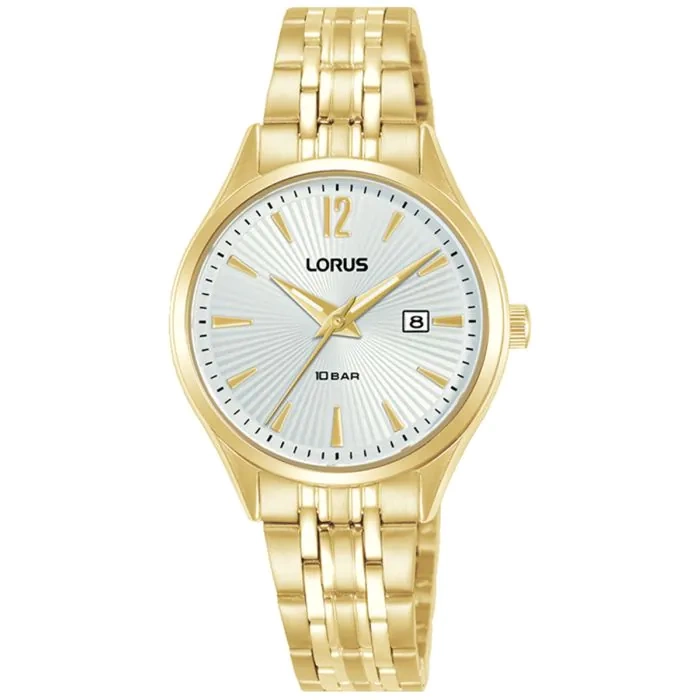 Zegarek damski Lorus stal szlachetna pozłacany