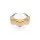 Element top wkręcany Qudo Nemoli 13mm Electric White Ignite stal pozłacana