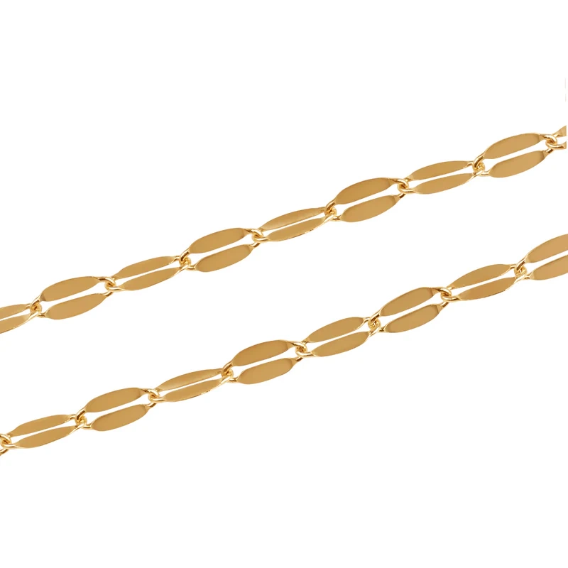 Bransoletka pozłacana z płaskich ogniw