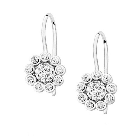 Kolczyki z cyrkoniami bigiel