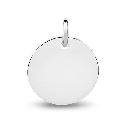 Zawieszka srebrna blaszka okrągła