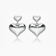 Kolczyki srebrne wiszące serduszka
