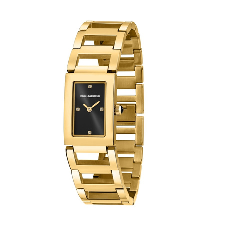 Zegarek damski Karl Lagerfeld stal pozłacana