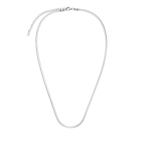 Naszyjnik łańcuszek żmijka płaska srebrna 2mm