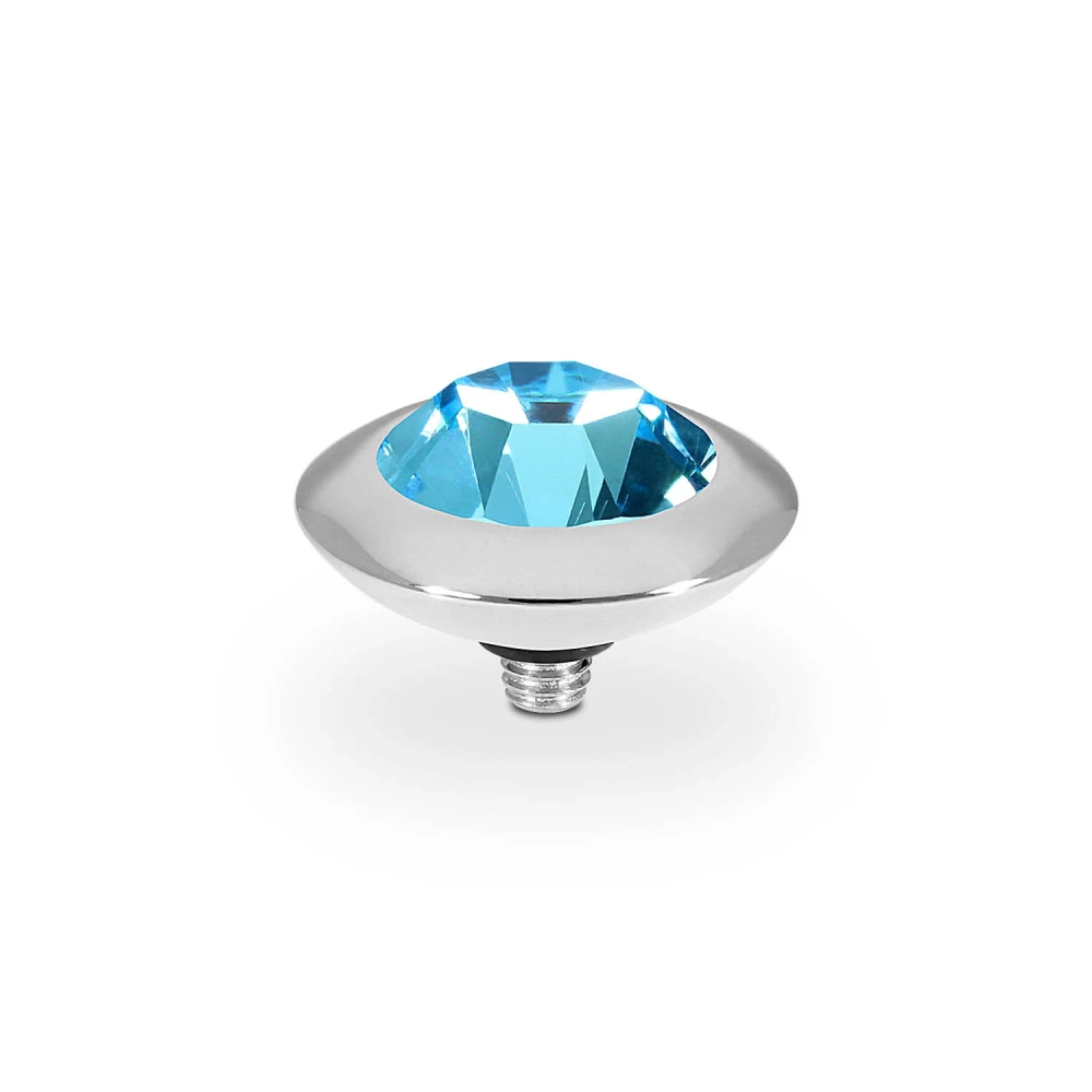 Element top wkręcany Qudo Tondo 13mm Aquamarine