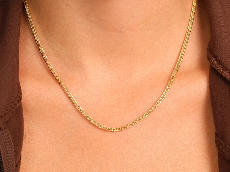 Łańcuszek złoty pr. 585 Lisi ogon 45 cm