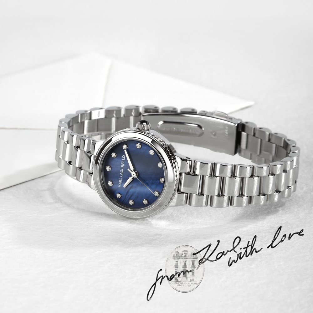 Zegarek damski Karl Lagerfeld stal szlachetna