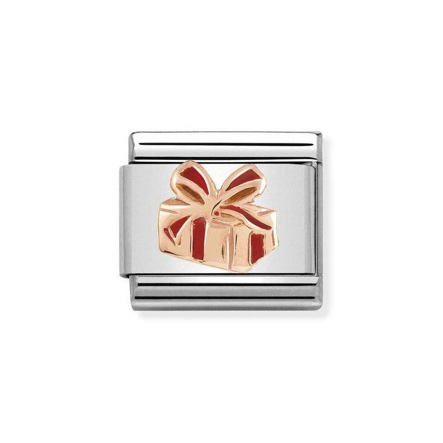 Element linkdo bransoletek Nomination Composable Stal + Różowe Złoto 9k prezent