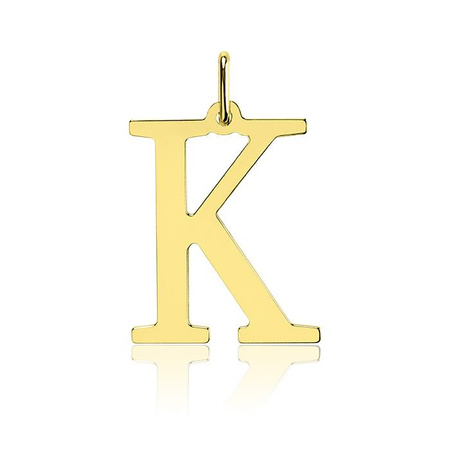 Zawieszka złota litera K