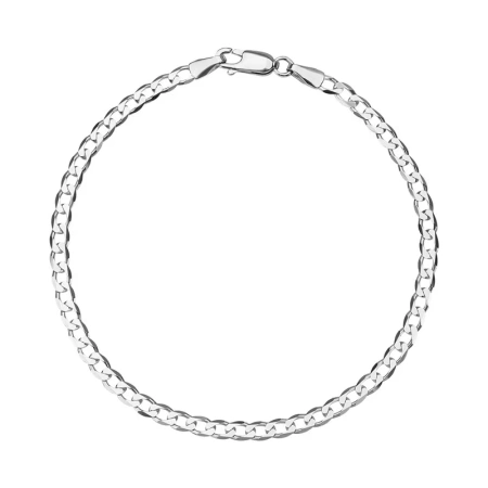 Bransoletka srebrna pancerka 21 cm