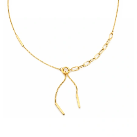 Złoty naszyjnik krawatka