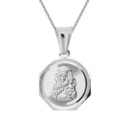 Srebrny medalik Matka Boska Częstochowska