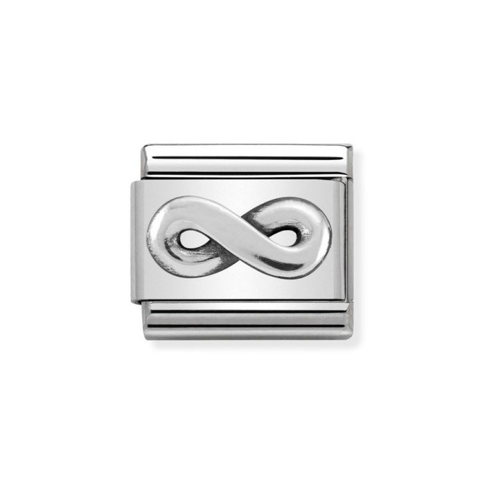 Element link do bransoletek Nomination Composable Stal + Srebro 925 nieskończoność