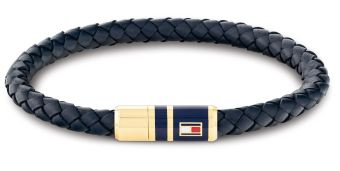 Bransoletka męska Tommy Hilfiger stal + skóra