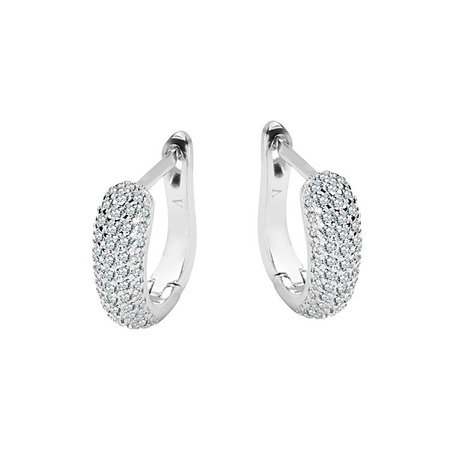 Kolczyki srebrne z cyrkoniami