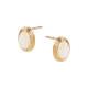 Kolczyki pozłacane z masą perłową