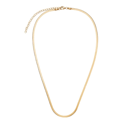 Naszyjnik łańcuszek żmijka płaska pozłacana 2mm