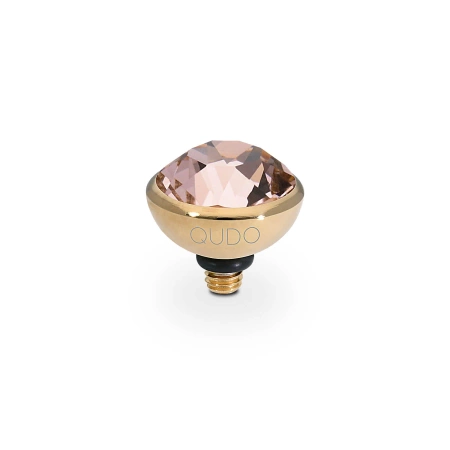 Element top wkręcany Qudo Bottone 10mm stal pozłacana Vintage Rose