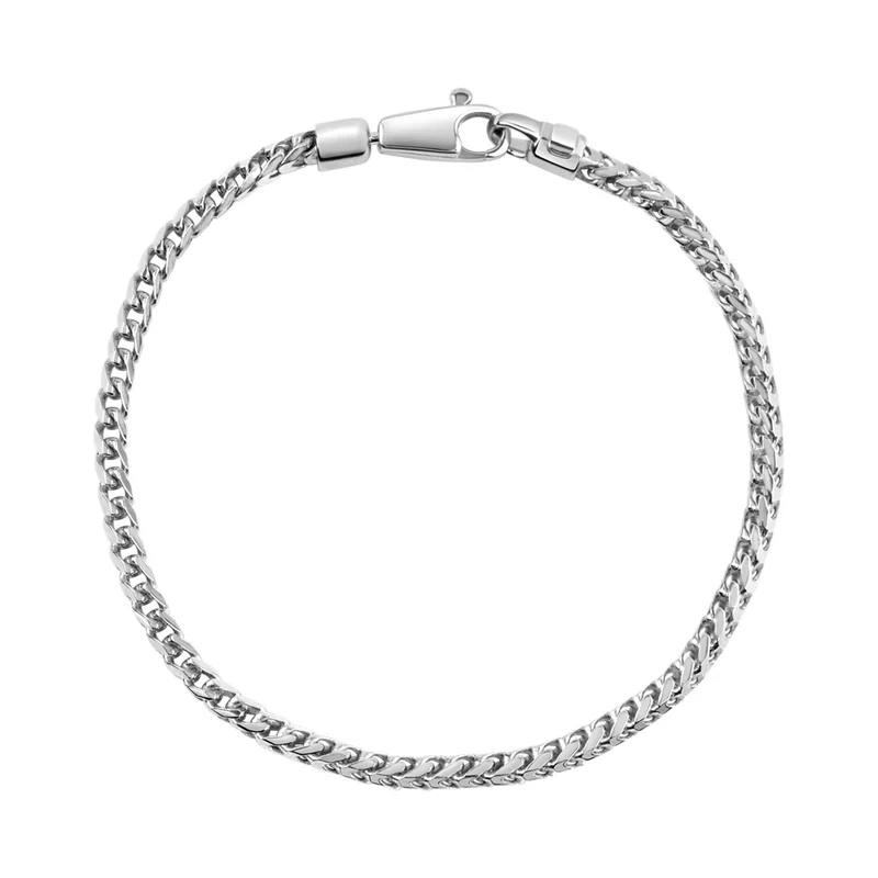 Bransoletka srebrna łańcuszkowa