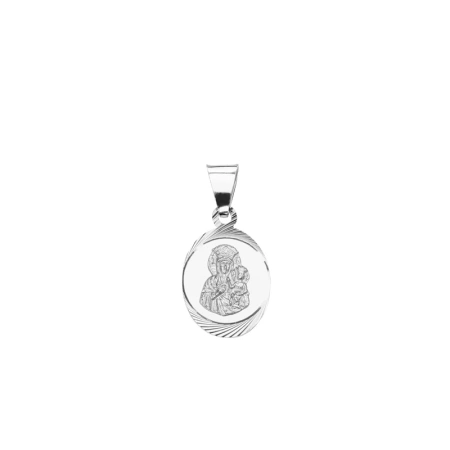 Srebrny medalik owalny