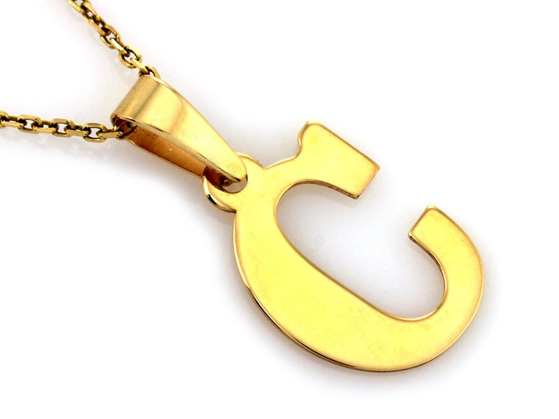 Zawieszka złota literka C