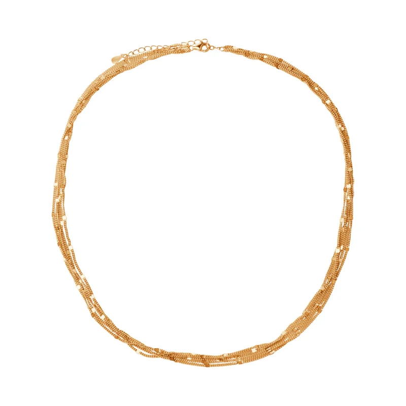 Naszyjnik pozłacany łańcuszkowy