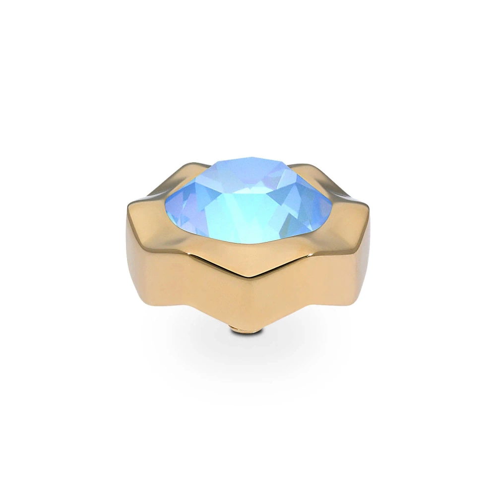 Element top wkręcany Qudo Nemoli 13mm Cr. Ocean Delite stal pozłacana
