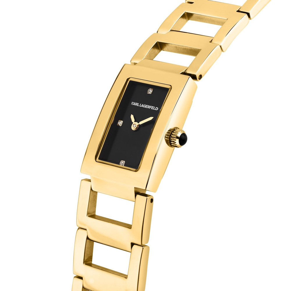 Zegarek damski Karl Lagerfeld stal pozłacana
