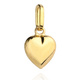 Zawieszka złota serce wypukłe