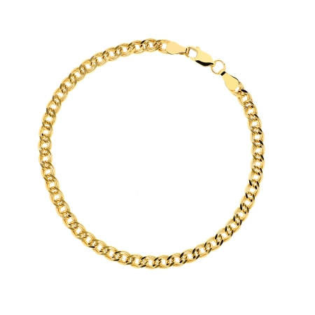 Złota bransoletka splot Monalisa