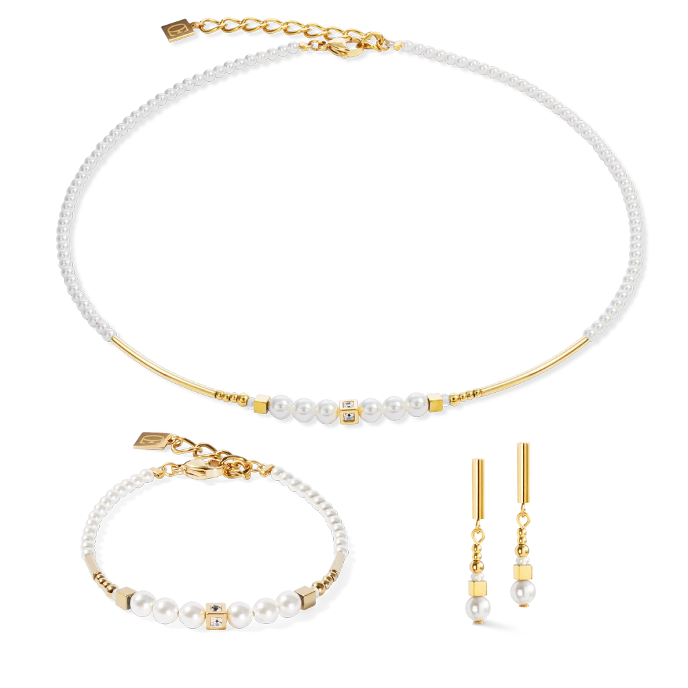 Naszyjnik Shimmering Princess Pearls złoto-biała