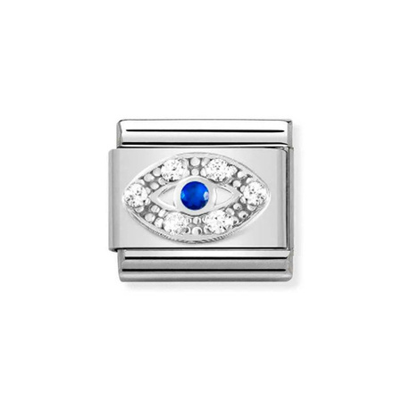 Element link do bransoletek Nomination Composable Stal + Srebro 925 oko