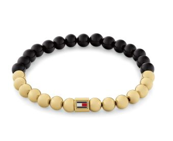 Bransoletka damskaTommy Hilfiger stal z onyksem