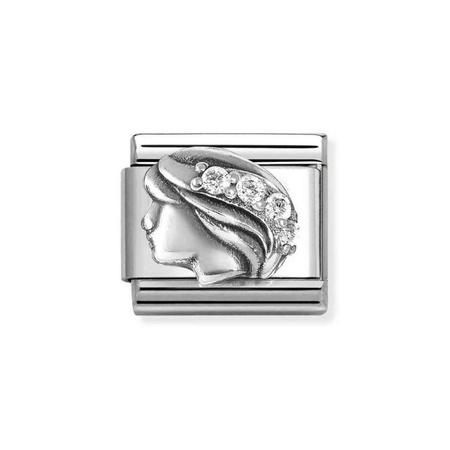 Nomination Element link do bransoletek Nomination Composable Stal + Srebro 925 znak zodiaku PANNA