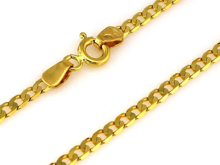 Łańcuszek złoty pr.585 pancerka