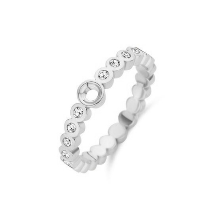 Pierścionek baza Melano Twisted Wave cyrkonie