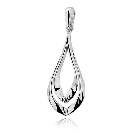 Srebrna, polerowana zawieszka