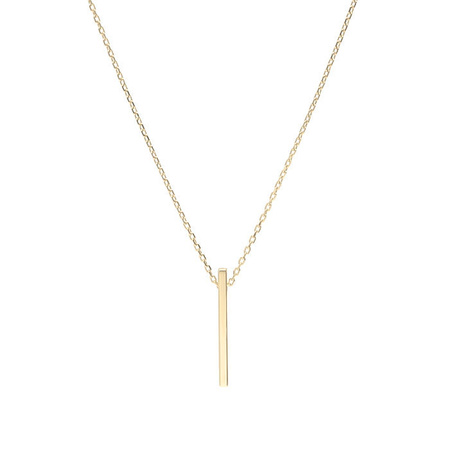 Naszyjnik pozłacany słupek