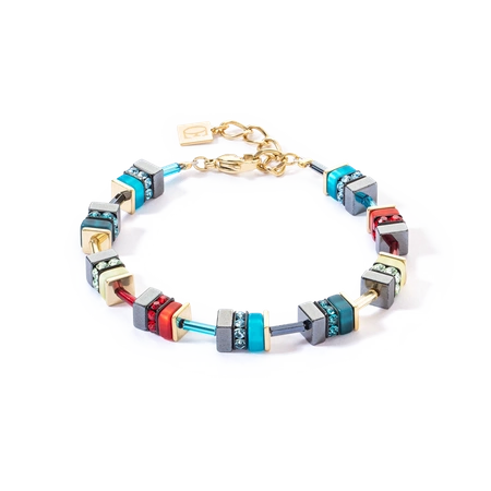 Bransoletka stal Coeur de Lion GeoCUBE Sparkling gold-energy