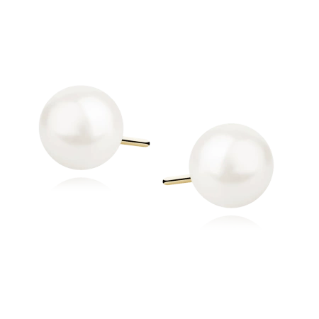 Kolczyki pozłacane perełki 5mm