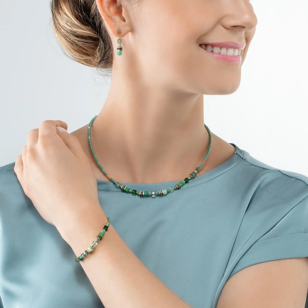 Bransoletka Mini Cubes zielona
