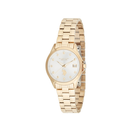 Zegarek damski Polo stal szlachetna pozłacany