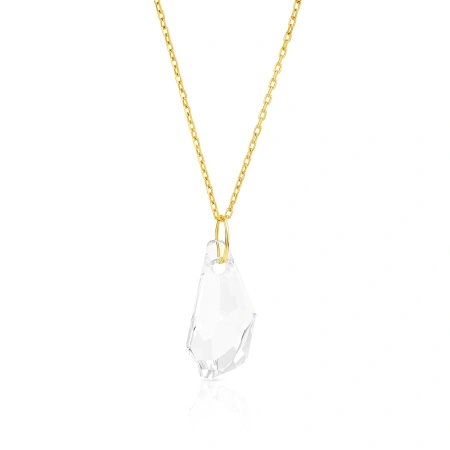 Naszyjnik pozłacany z cyrkonią