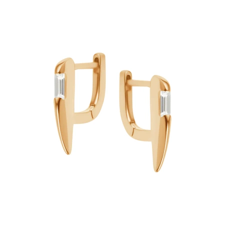 Kolczyki pozłacane z cyrkoniami