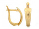 Złote kolczyki wiszące