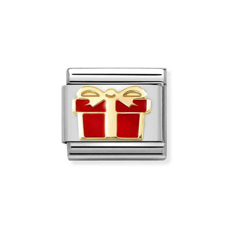 Element link do bransoletek Nomination Composable Stal + Złoto 18k prezent