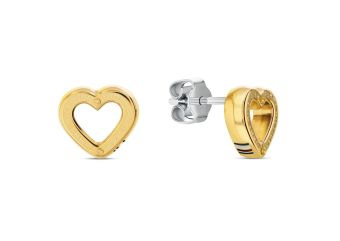 Kolczyki pozłacane Tommy Hilfiger serce