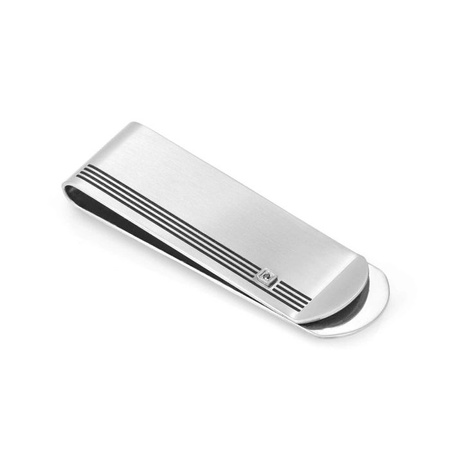 Klips na banknoty Nomination Strong Geometric z czarnym diamentem