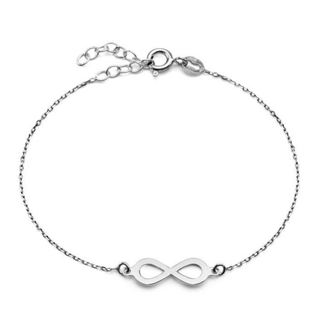 Bransoletka srebrna ze znakiem nieskończoności