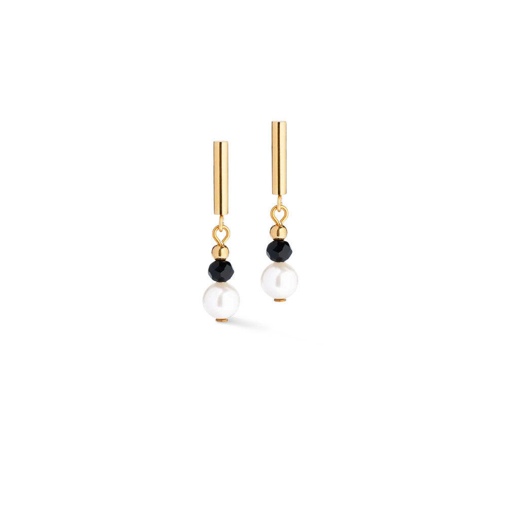 Kolczyki Trinity Spikes złoto-czarne